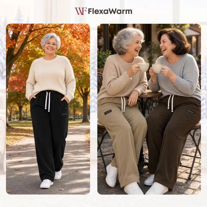 FlexaWarm - Cozy Stretch High-Waisted Corduroy Pants for Seniors