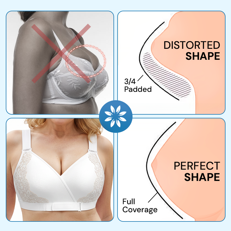 Veracomfort - Velcro Front-Wrap & Straps Adaptive Comfort Bra