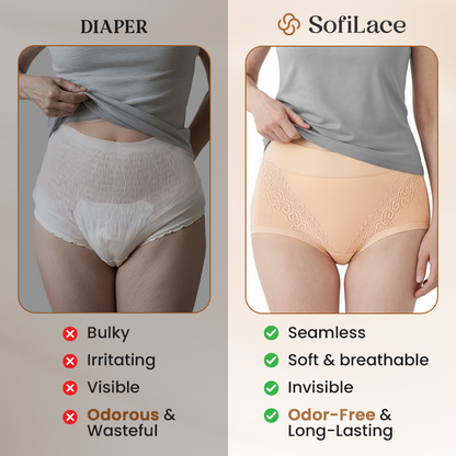 SofiLace - Elegant, Comfortable High-Waist Leakproof Panties for Seniors