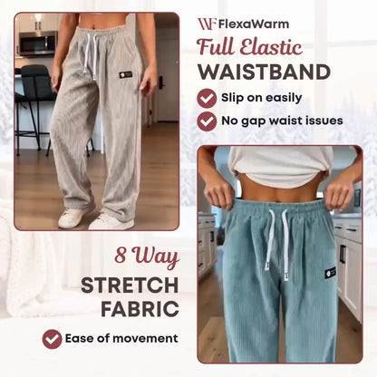 FlexaWarm - Cozy Stretch High-Waisted Corduroy Pants for Seniors
