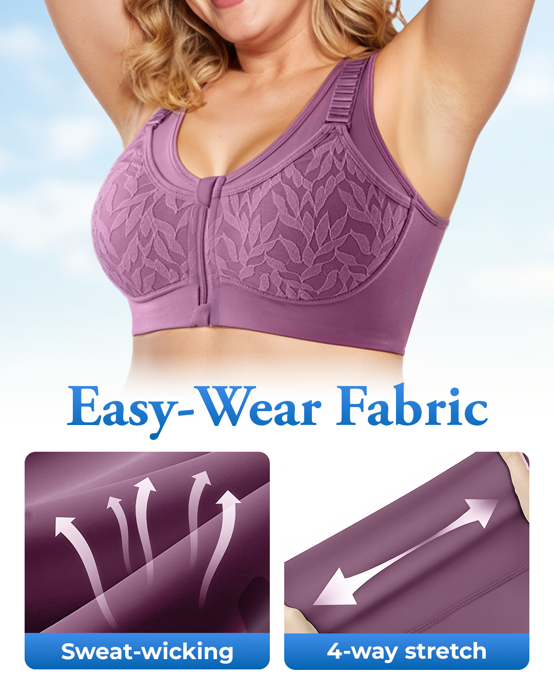 Ultimate Lifting Bounce Control Front Zipper Bra