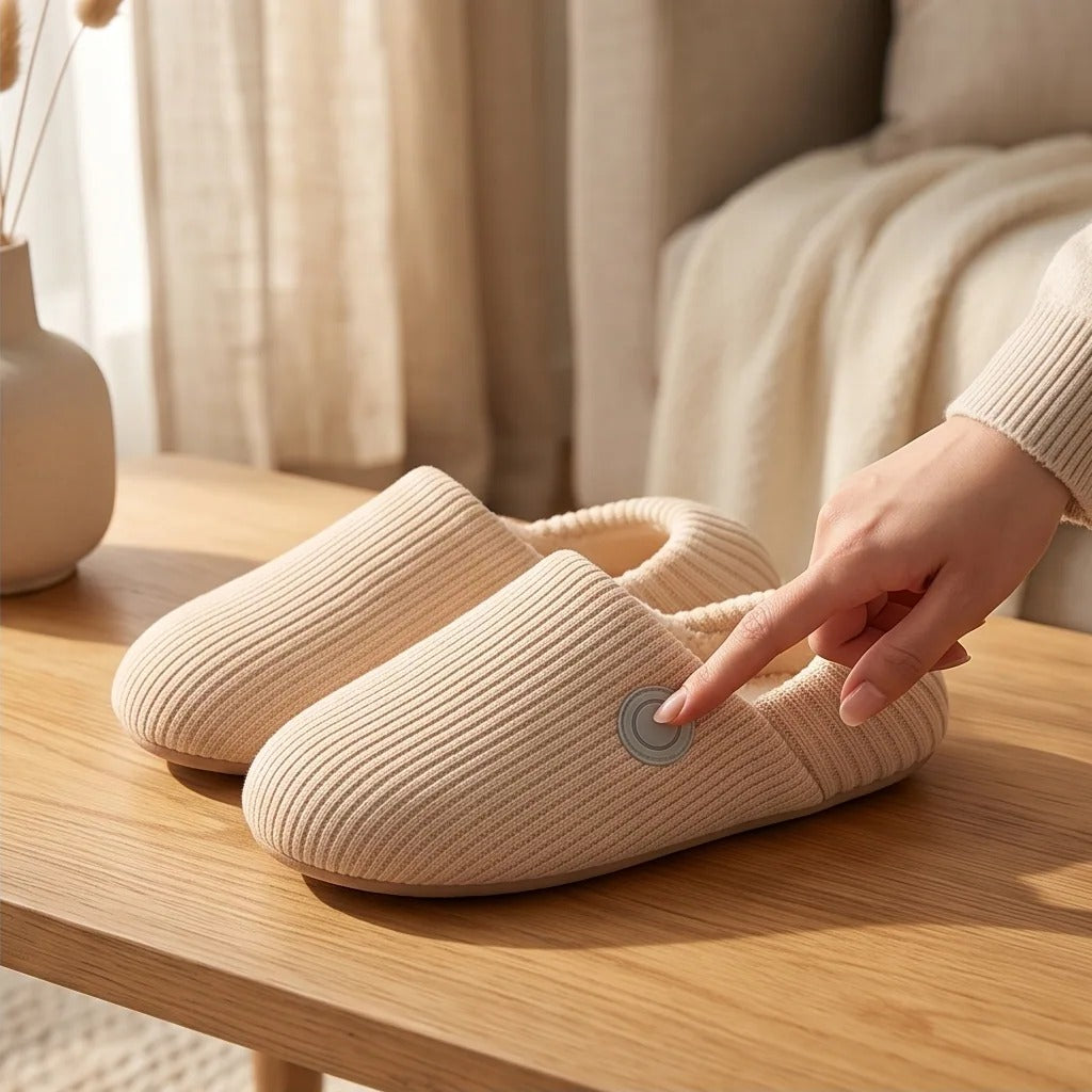CozyStep — Rechargeable Heated Slippers