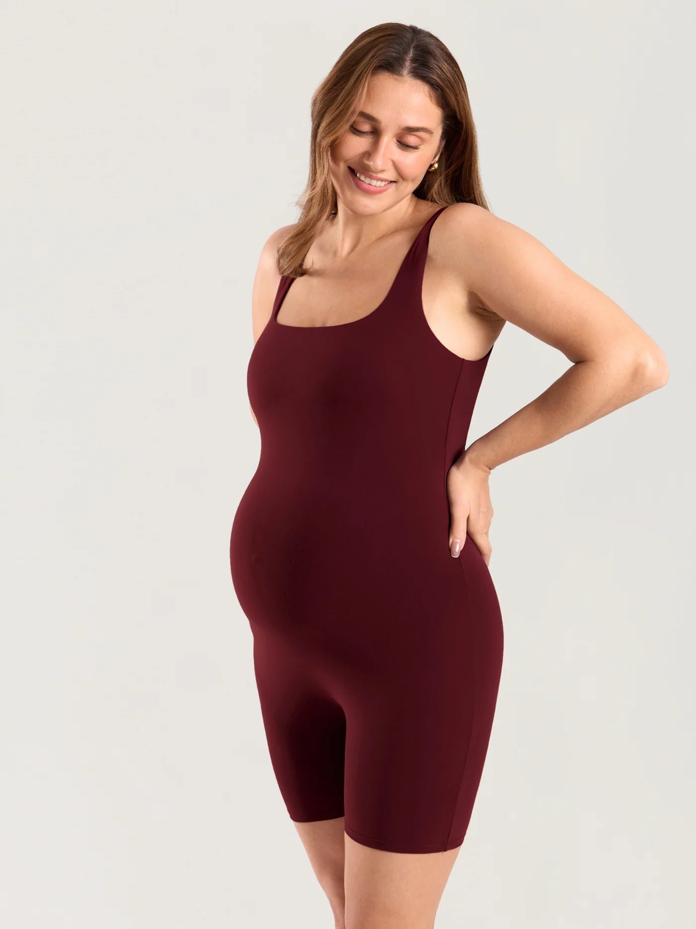Auraliftbra — flattering maternity romper that moves with your changing body