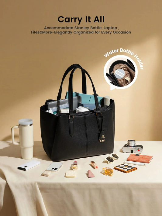 💼Laptop Tote Bag – Triple Compartments, Fits 15.6" & 17.3" Laptops