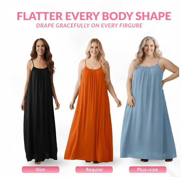 Plus Size 2026 New Women'S Backless Maxi Dress, Open Back Slip, Sleeveless Summer Sundress, Beach Resort Wear