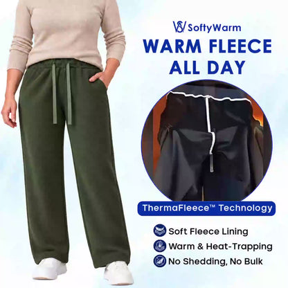 SoftyWarm - Women Cozy Fleece-Lined Relaxed Pants
