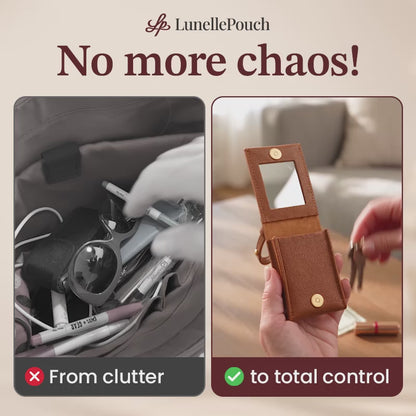 Personalized Leather Bag Charm Pouch