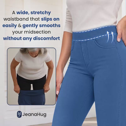 JeanaHug - Stretchy Pull-On Denim Leggings