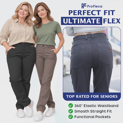ProFlexa - Women's Easy-Fit Stretch Trousers