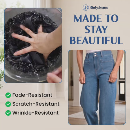 RinlyJeans - Double-Lock High Waist Tummy Control Comfort Jeans