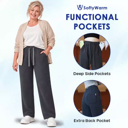SoftyWarm - Women Cozy Fleece-Lined Relaxed Pants