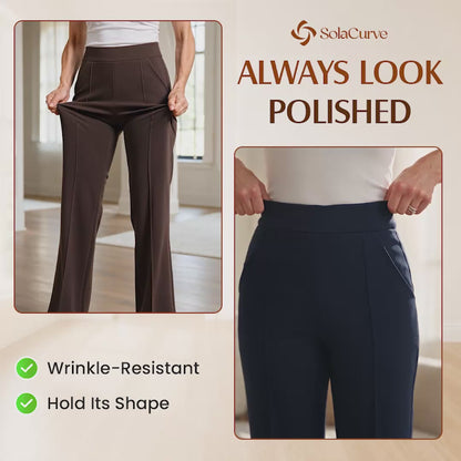 The Comfort Flex Tummy-Control Ponte Pants for Women 50+