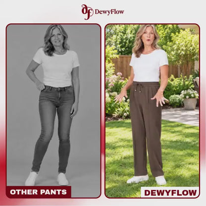 DewyFlow - #1 Elastic Waist Stretch Dress Pants for Seniors