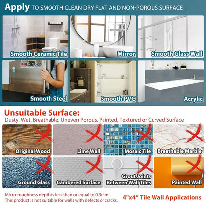 💥Last Day SALE Shower Grab Bars Suction No-Drill Bathroom Safety Handle