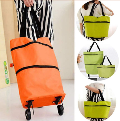 2-in-1 Foldable Shopping Cart