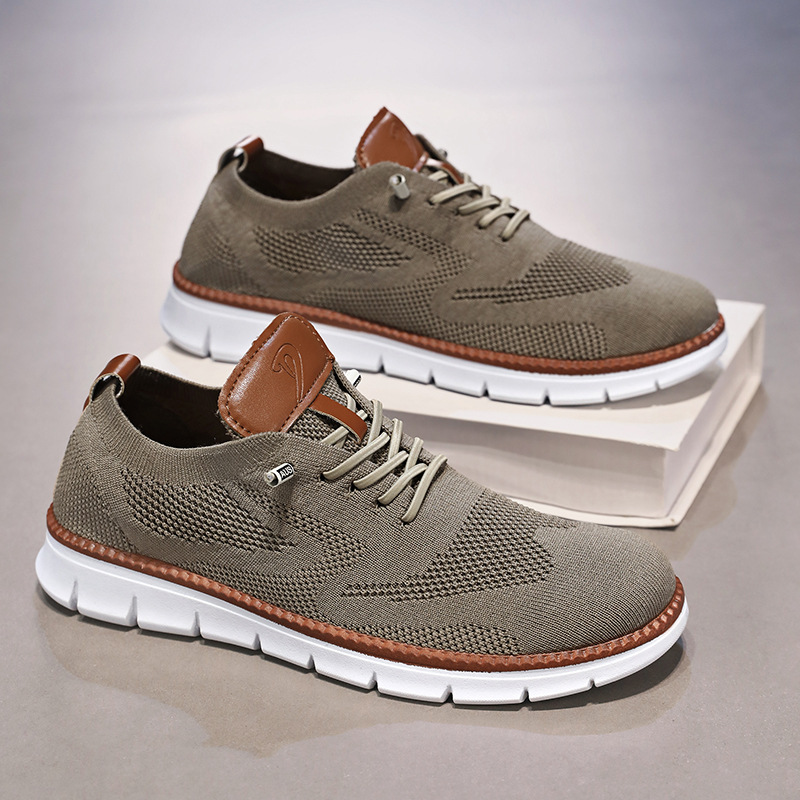Men’s Orthopedic Wide Toe Box Walking Shoes – Breathable Slip-On Comfort