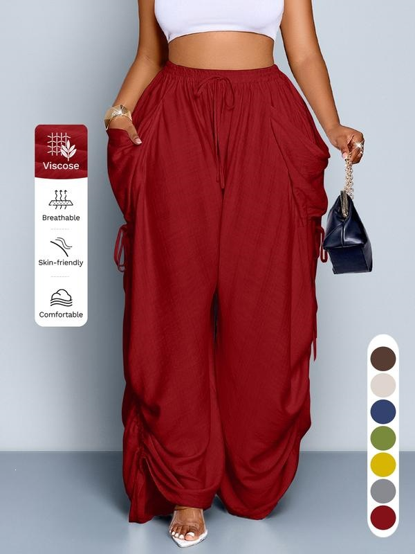 Women's Non-Binding Ultra-Soft Wide-Leg Lounge Pants with Pockets