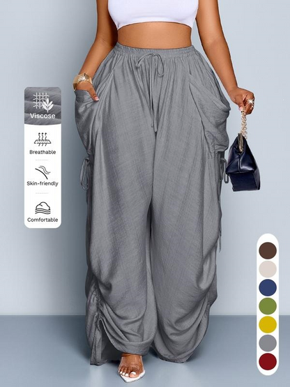 Women's Non-Binding Ultra-Soft Wide-Leg Lounge Pants with Pockets