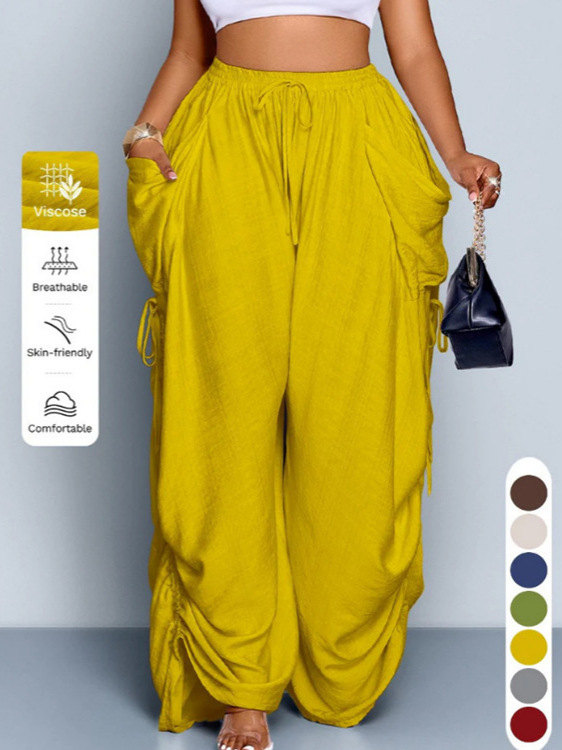 Women's Non-Binding Ultra-Soft Wide-Leg Lounge Pants with Pockets