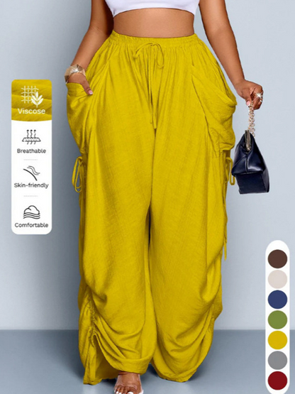 Women's Non-Binding Ultra-Soft Wide-Leg Lounge Pants with Pockets