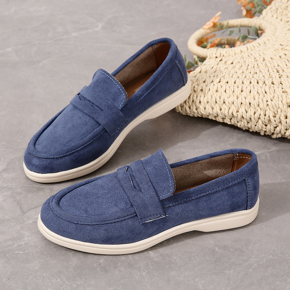 Women’s Penny Loafers – Comfortable Walking Shoes with Supportive Sole