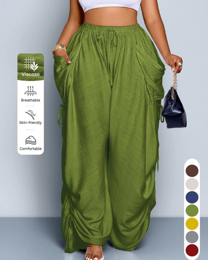 Women's Non-Binding Ultra-Soft Wide-Leg Lounge Pants with Pockets