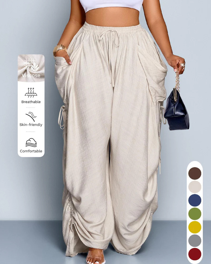 Women's Non-Binding Ultra-Soft Wide-Leg Lounge Pants with Pockets