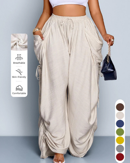 Women's Non-Binding Ultra-Soft Wide-Leg Lounge Pants with Pockets