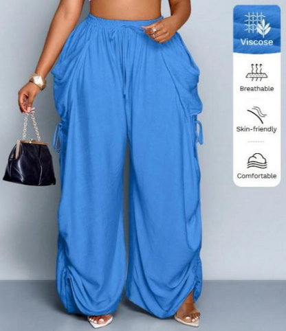 Women's Non-Binding Ultra-Soft Wide-Leg Lounge Pants with Pockets