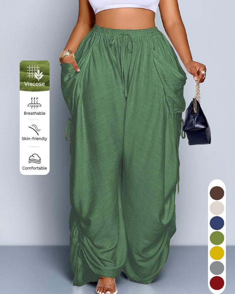 Women's Non-Binding Ultra-Soft Wide-Leg Lounge Pants with Pockets